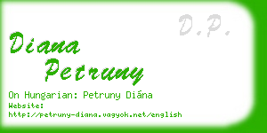 diana petruny business card